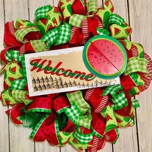 Watermelon wreath
